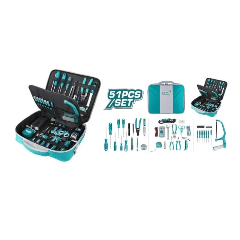 ENSEMBLE D’OUTILS DE TÉLÉCOM 51 PIÈCES – Total Outillage TKTTSK0512