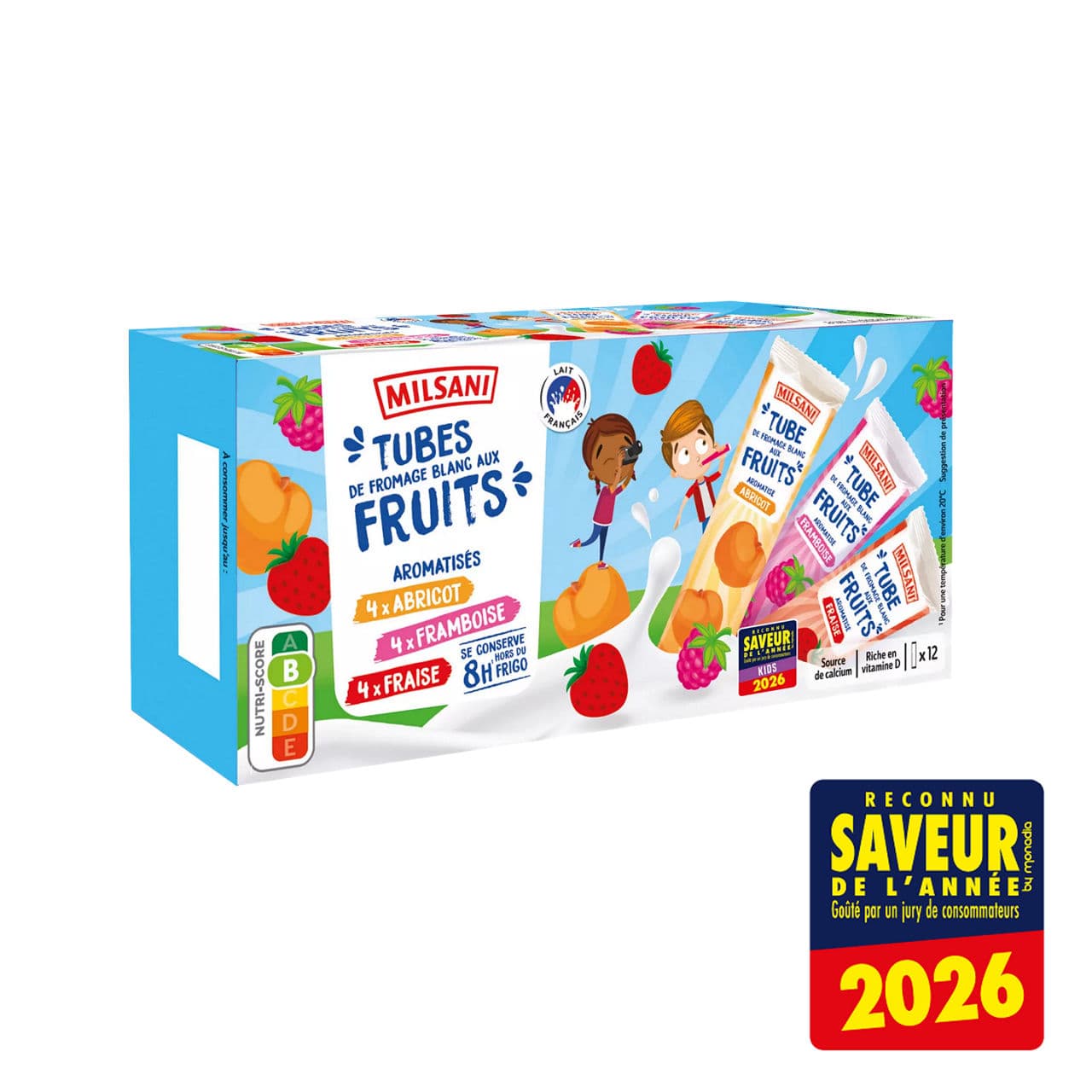 Tubes de fromage blanc aux fruits