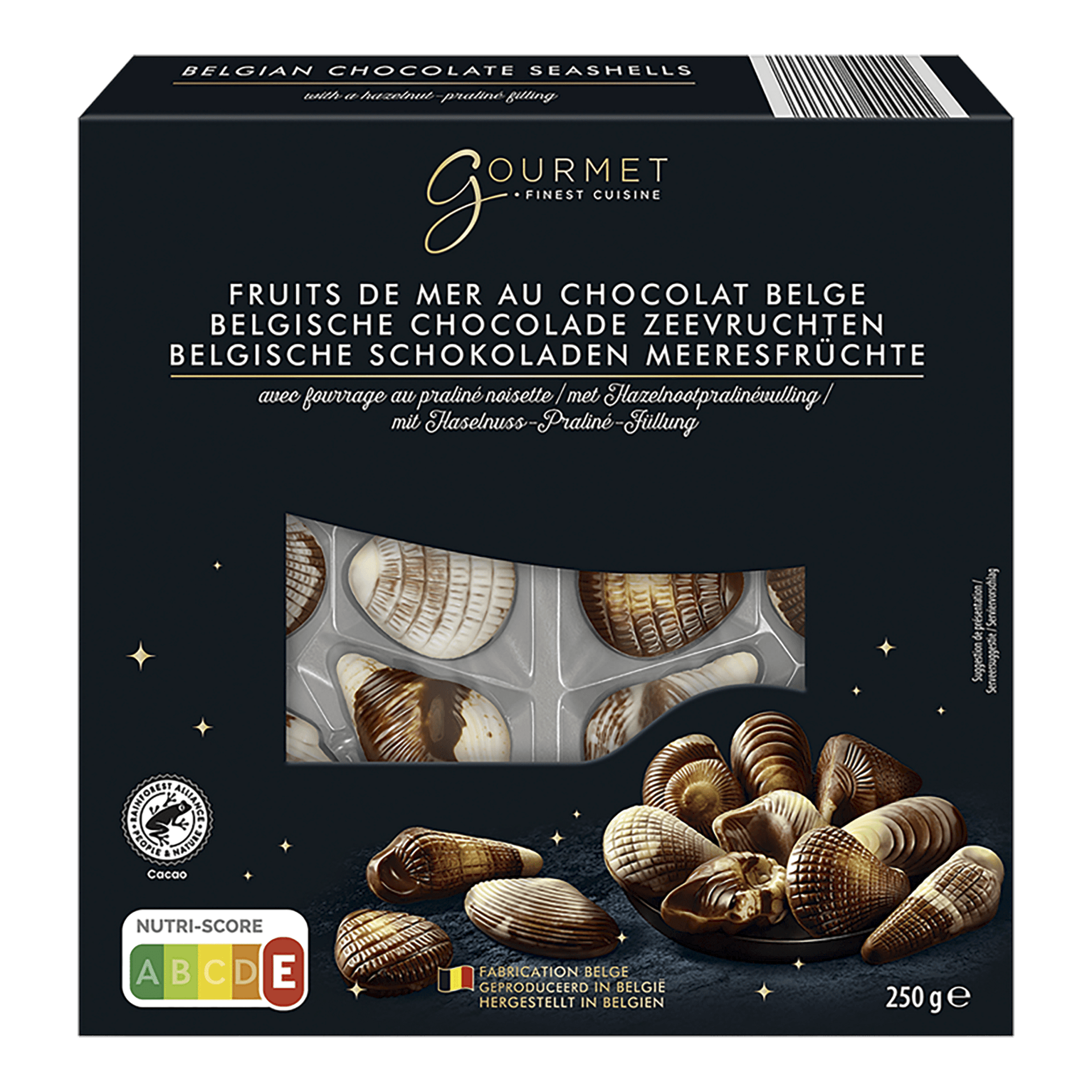 Assortiment Fruits de Mer au Chocolat Belge