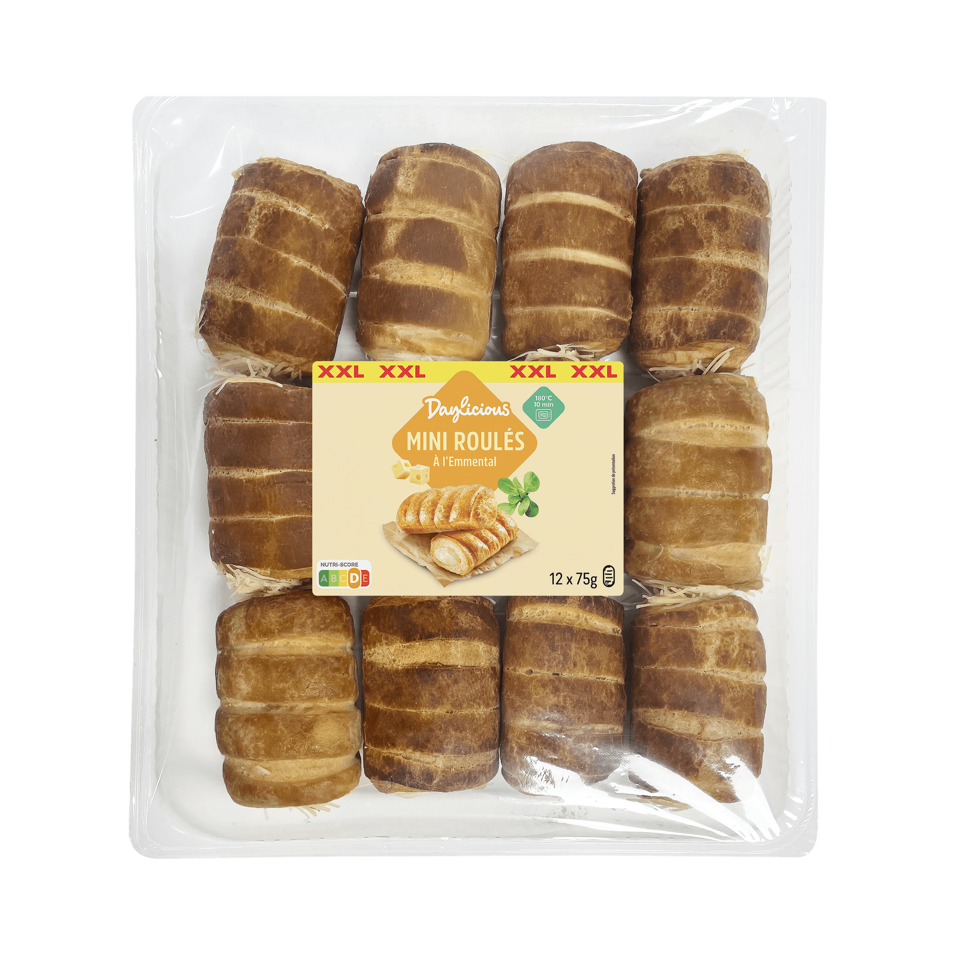12 Mini Roulés à L'emmental