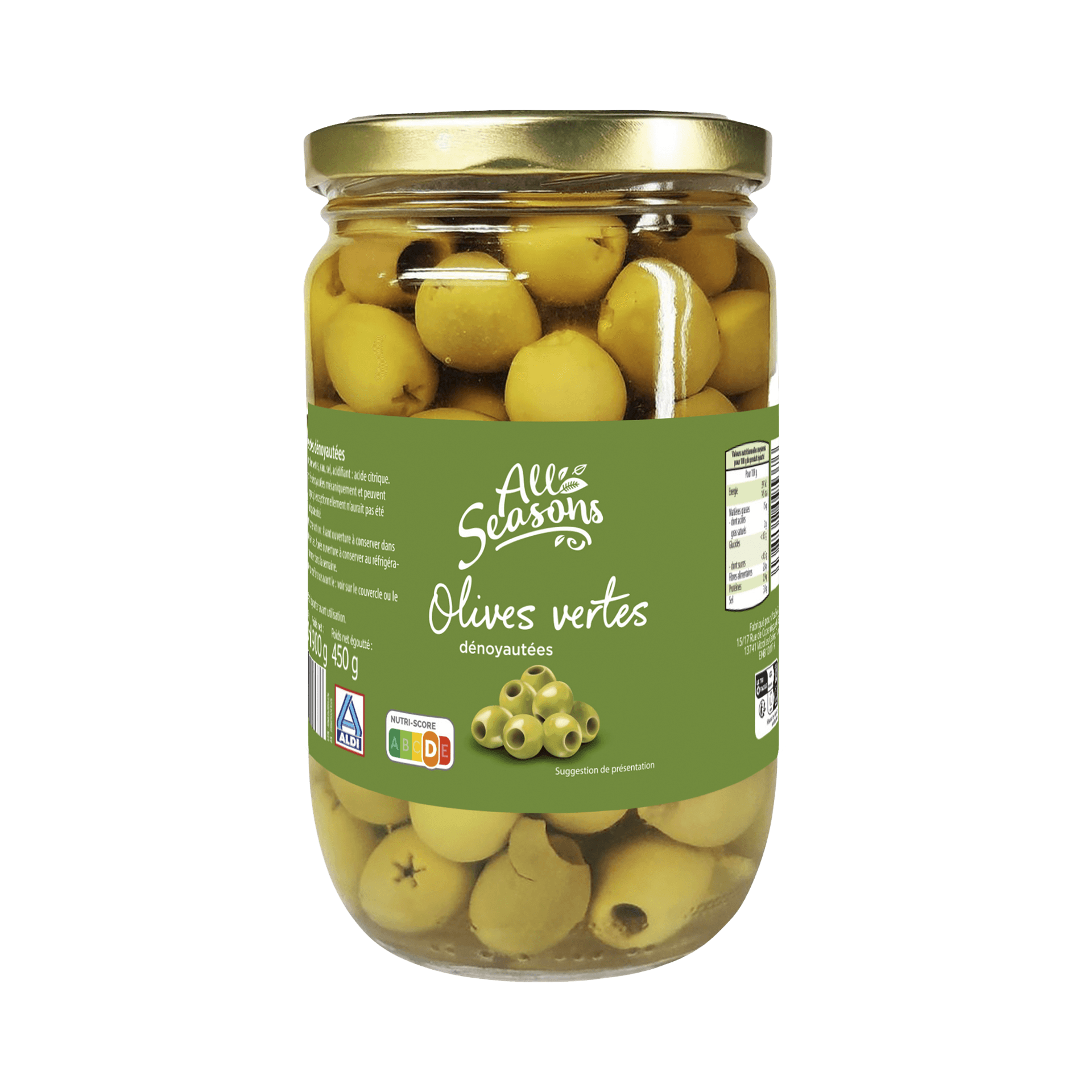 Olives Vertes Denoyautees