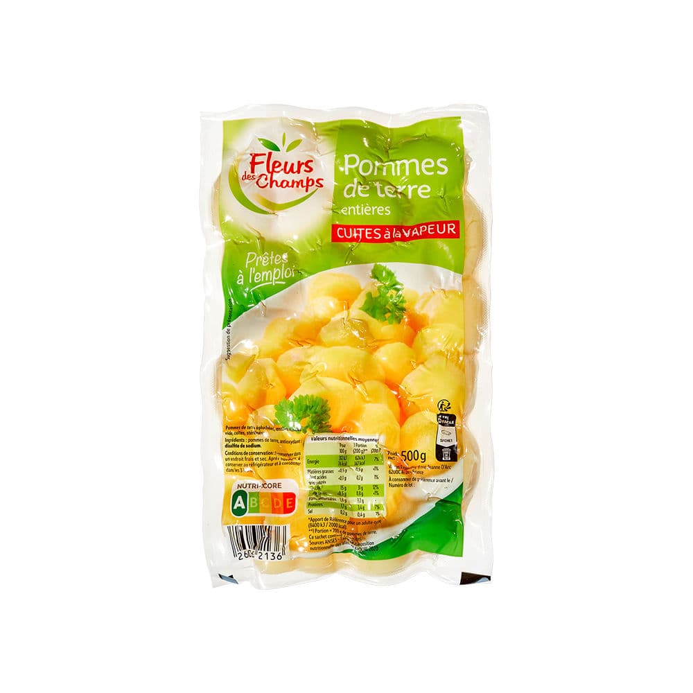 Pommes de terre cuite vapeur
