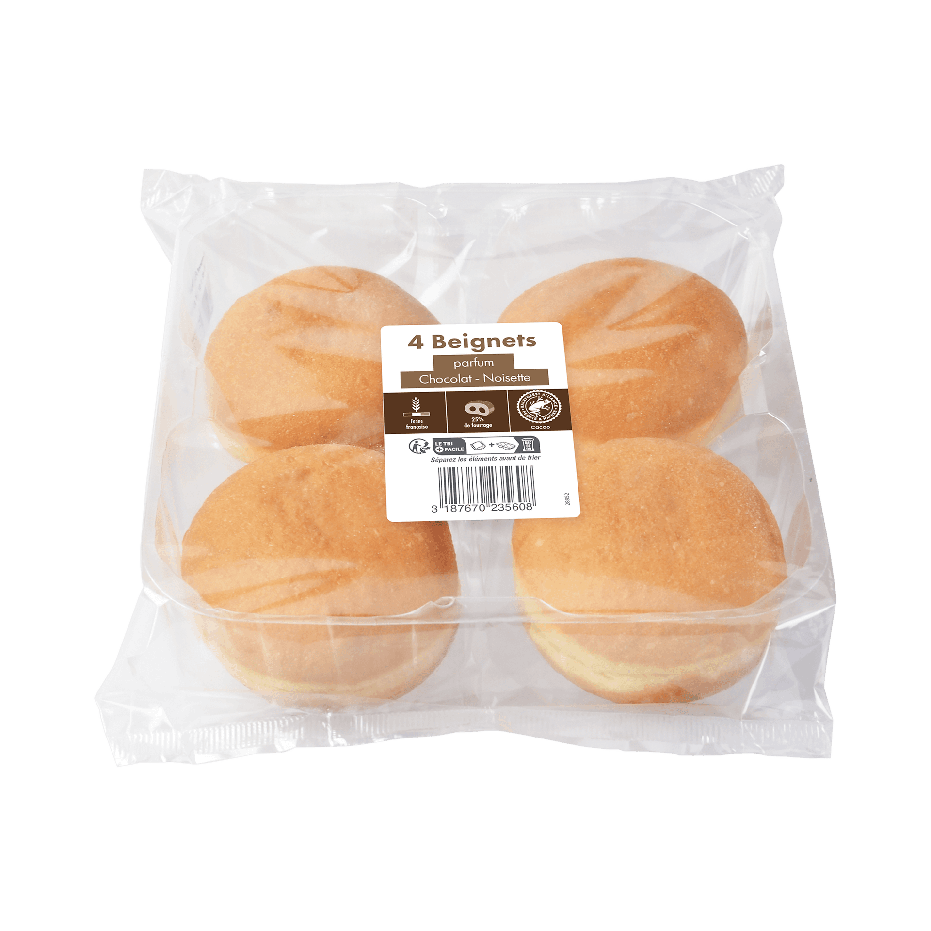 4 Beignets Chocolat-Noisette