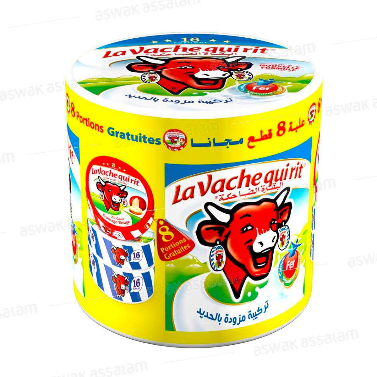 Fromage Fondu 16 Standard*2 + 8p Creme Rouge la Vache Qui Rit