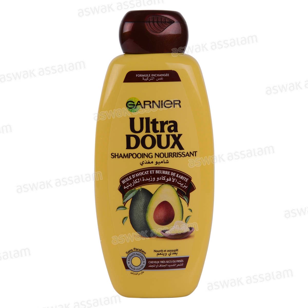 Shampooing Huile D'avocat et Beurre de Karite 400ml Ultra Doux