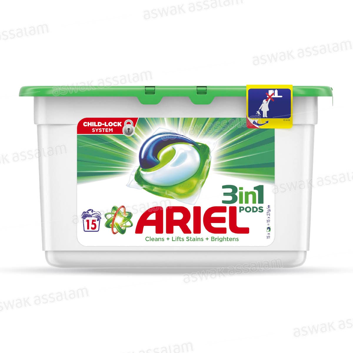 Lessive Pods 3en1 15 Doses Ariel
