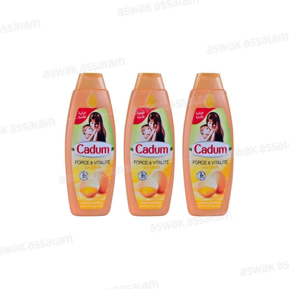 Pack de 3 Shampooing aux ufs 190ml Cadum ( 2 Achetes = 1 Gratuit )