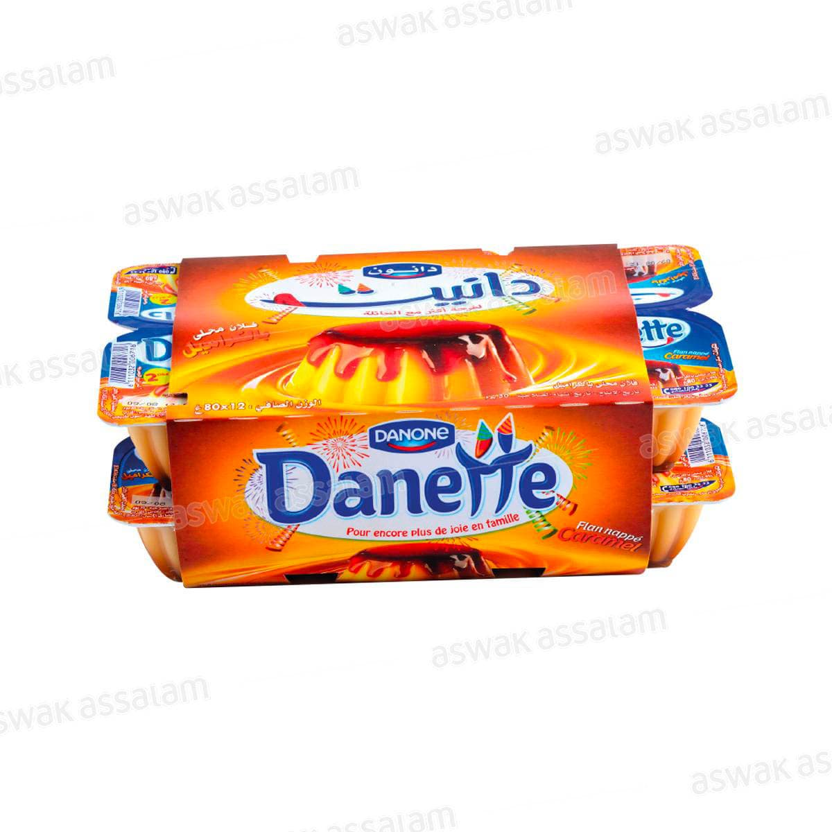 Creme Dessert Danette Flan 12*80g Pack Danone
