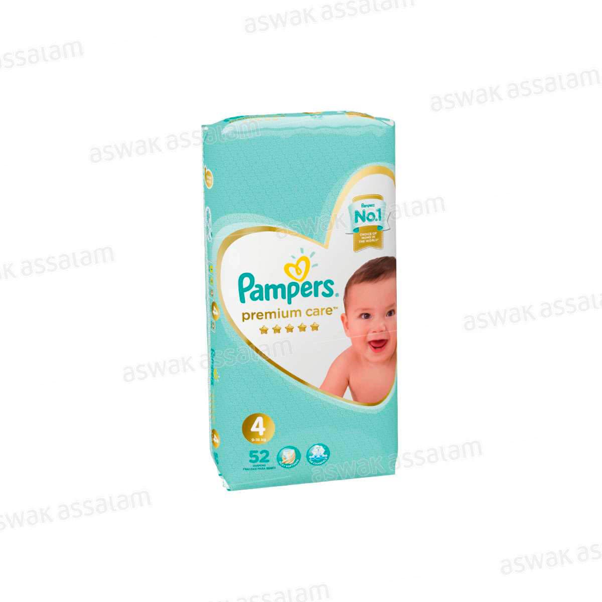 Couches Premium Maxi 52 Unites Pampers