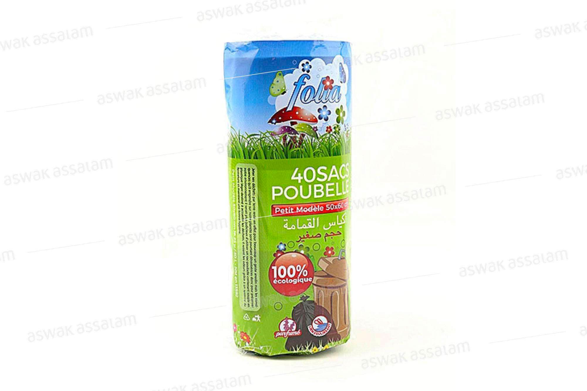 Sacs Poubelles 50x60cm 40 Unites Folia