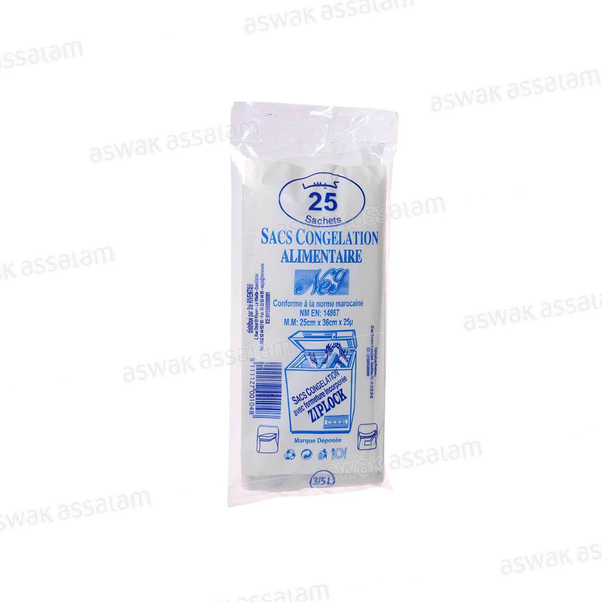 Sacs de Congelation 25x36cm 25 Unites Diamond