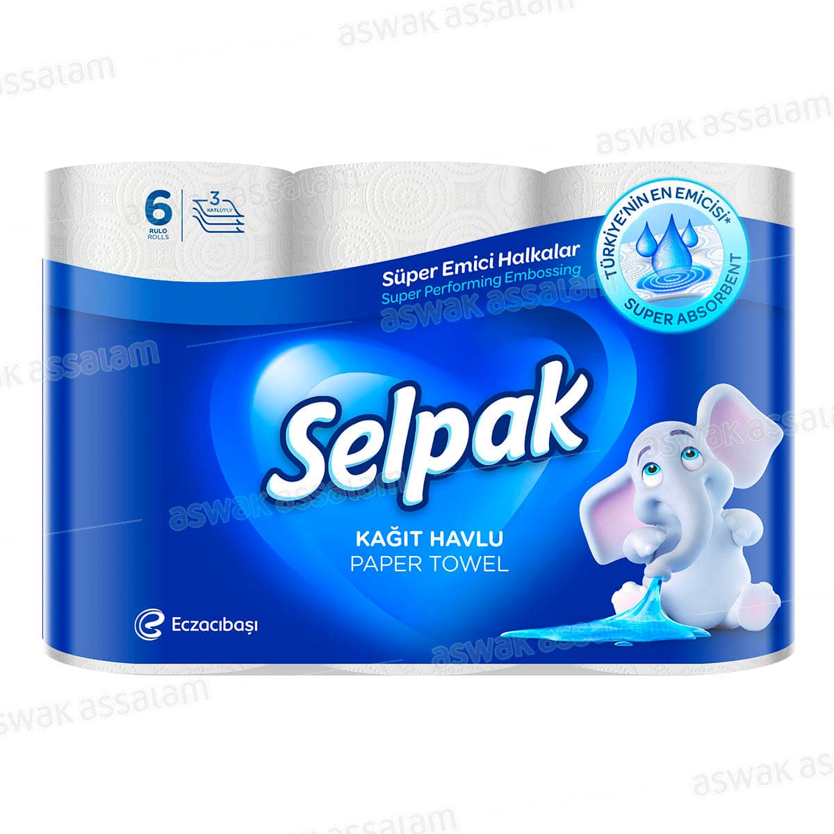 Papier Cuisine 3 Plis 6 Unites Selpak