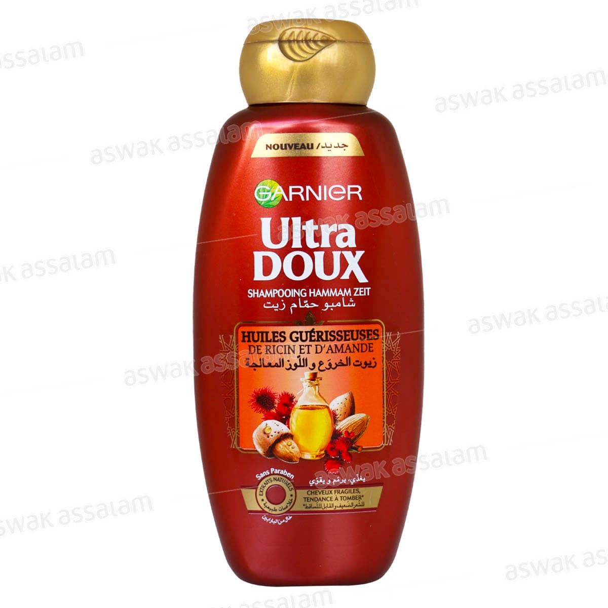 Shampooing Huile de Ricin et Amande 600ml Ultra Doux