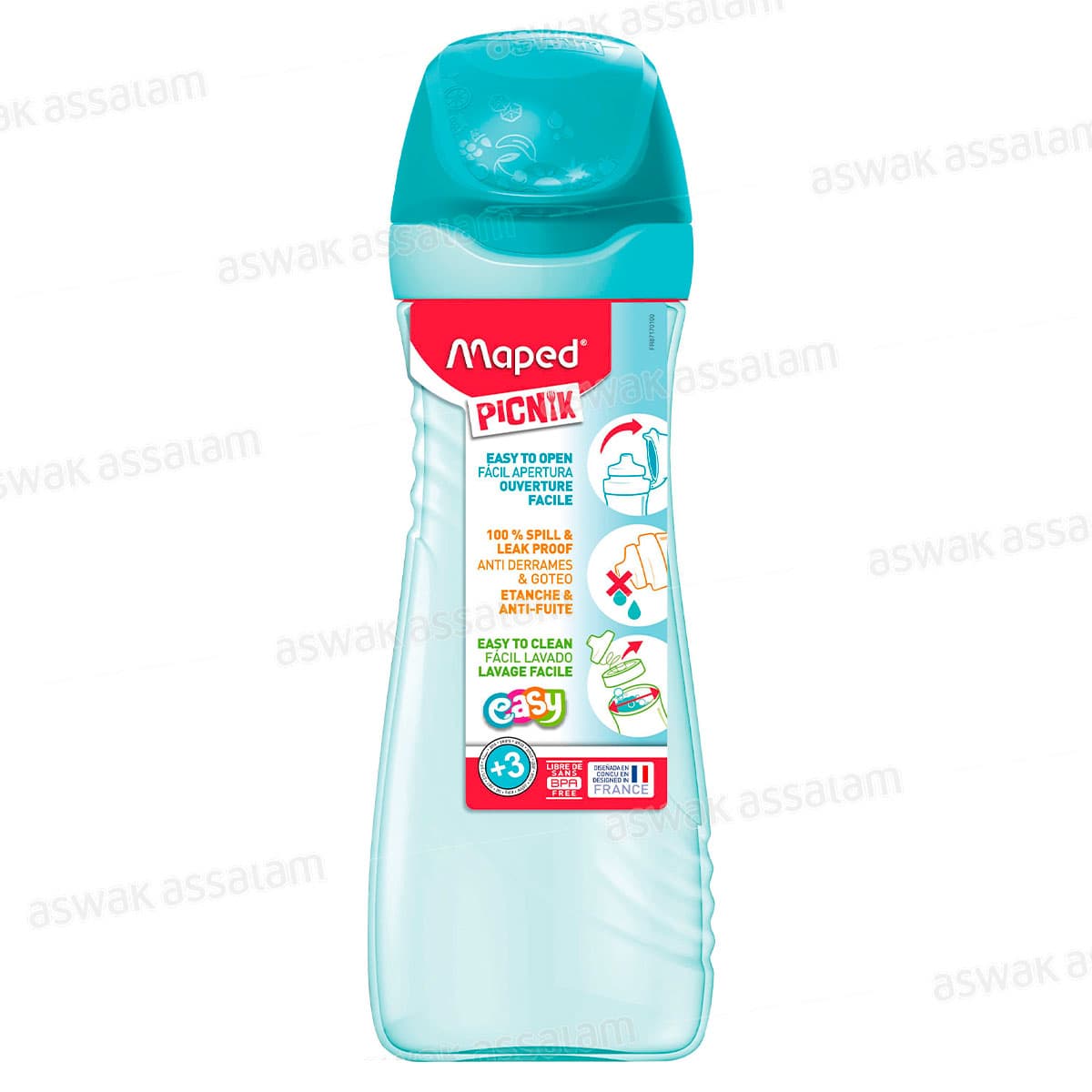 Gourde 580ml Turquoise Maped Picnik