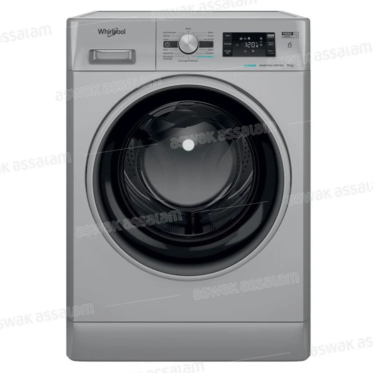 Machine A Laver 8kg 1200 Tours Silver Ffwb 8248 Sbs Whirlpool