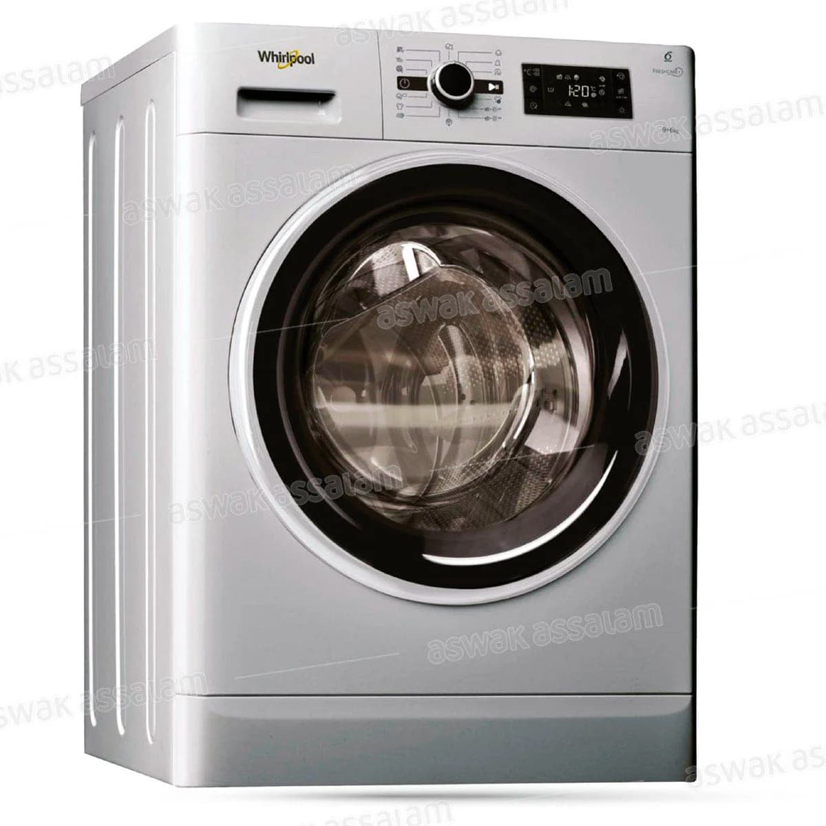 Lavante Sechante Lavage 9kg Sechage 6kg Silver Fwdg96148sbs Na Whirlpool