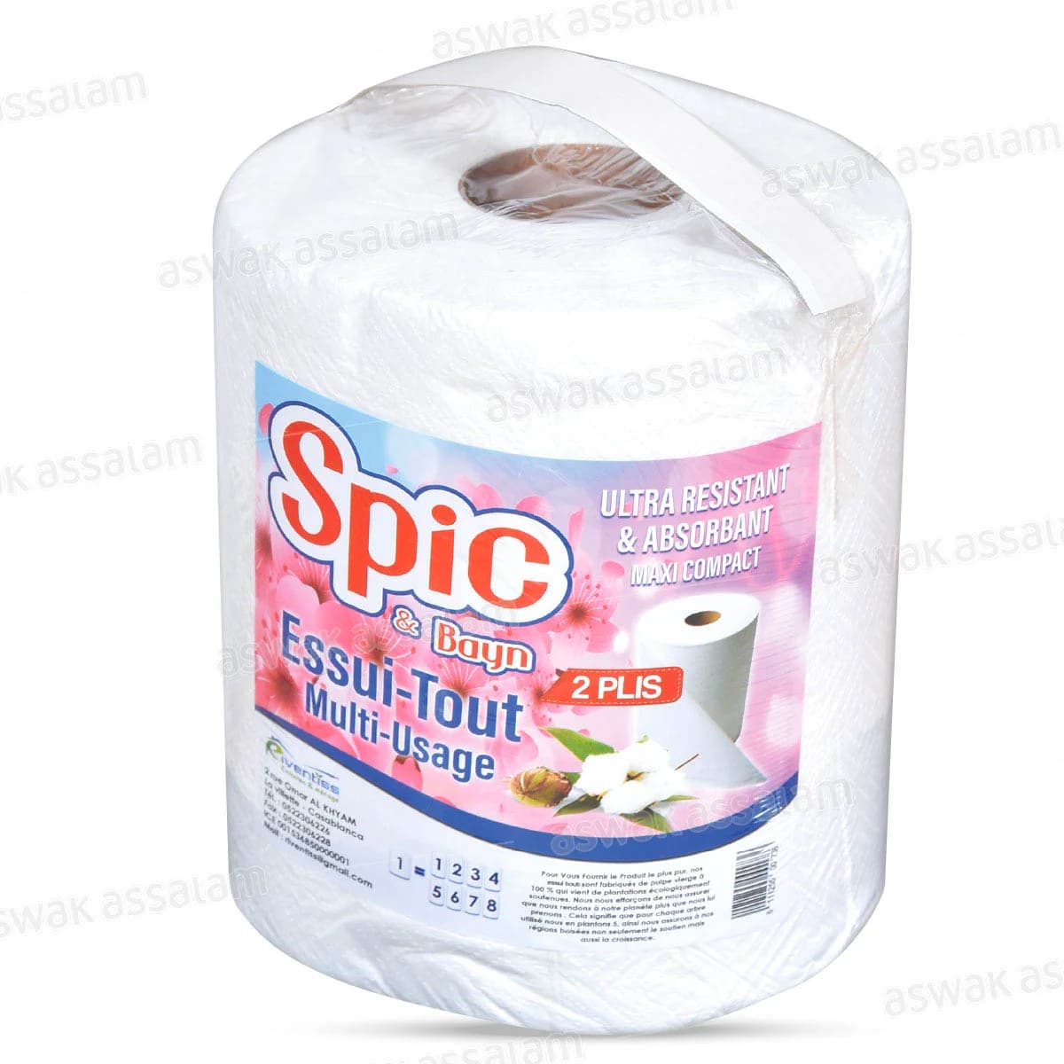 Essuie Tout Multi-Usages 2 Plis Spic & Bayn