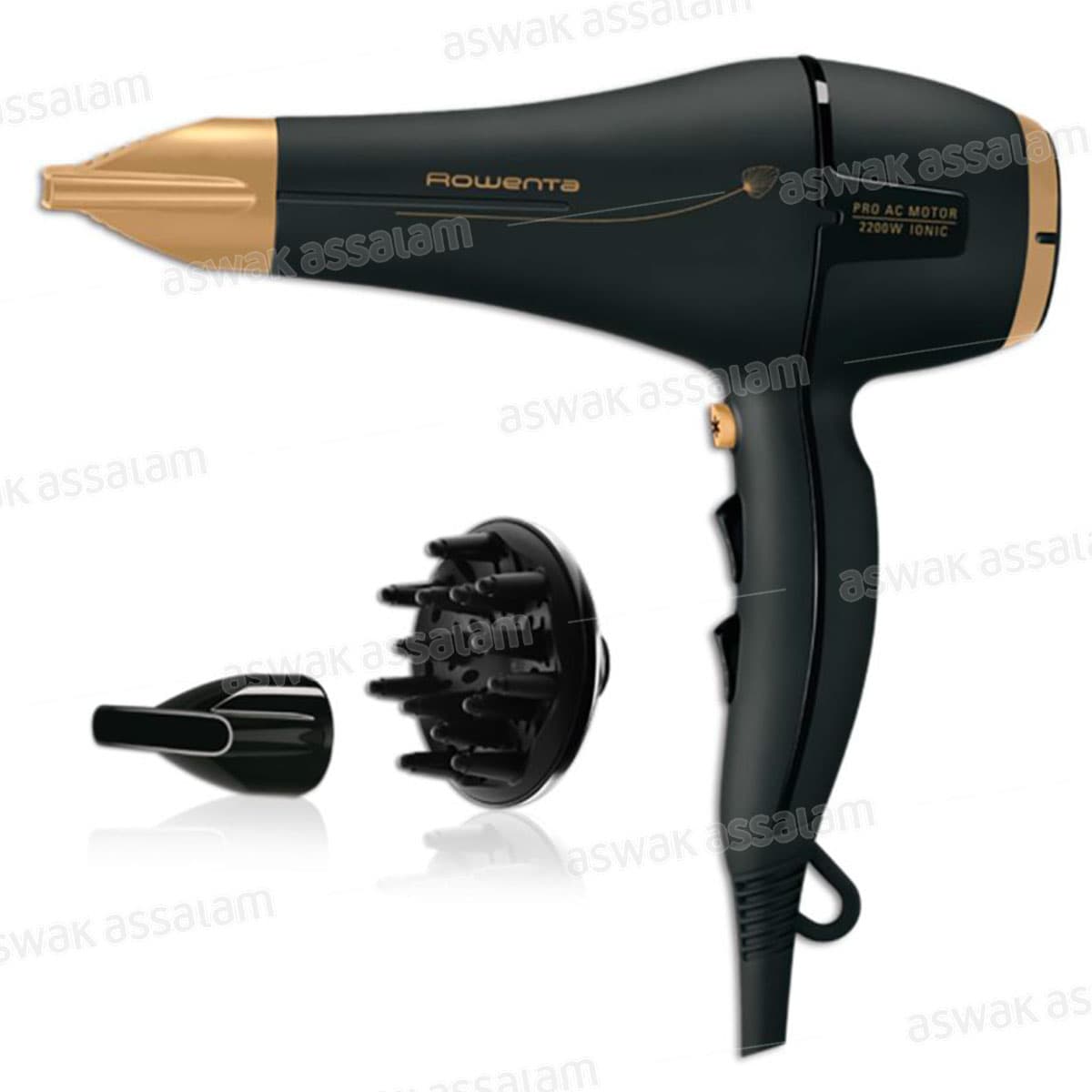 Seche-Cheveux Pro Avec Accessoires 2200w Cv7846 Magic Nature Rowenta