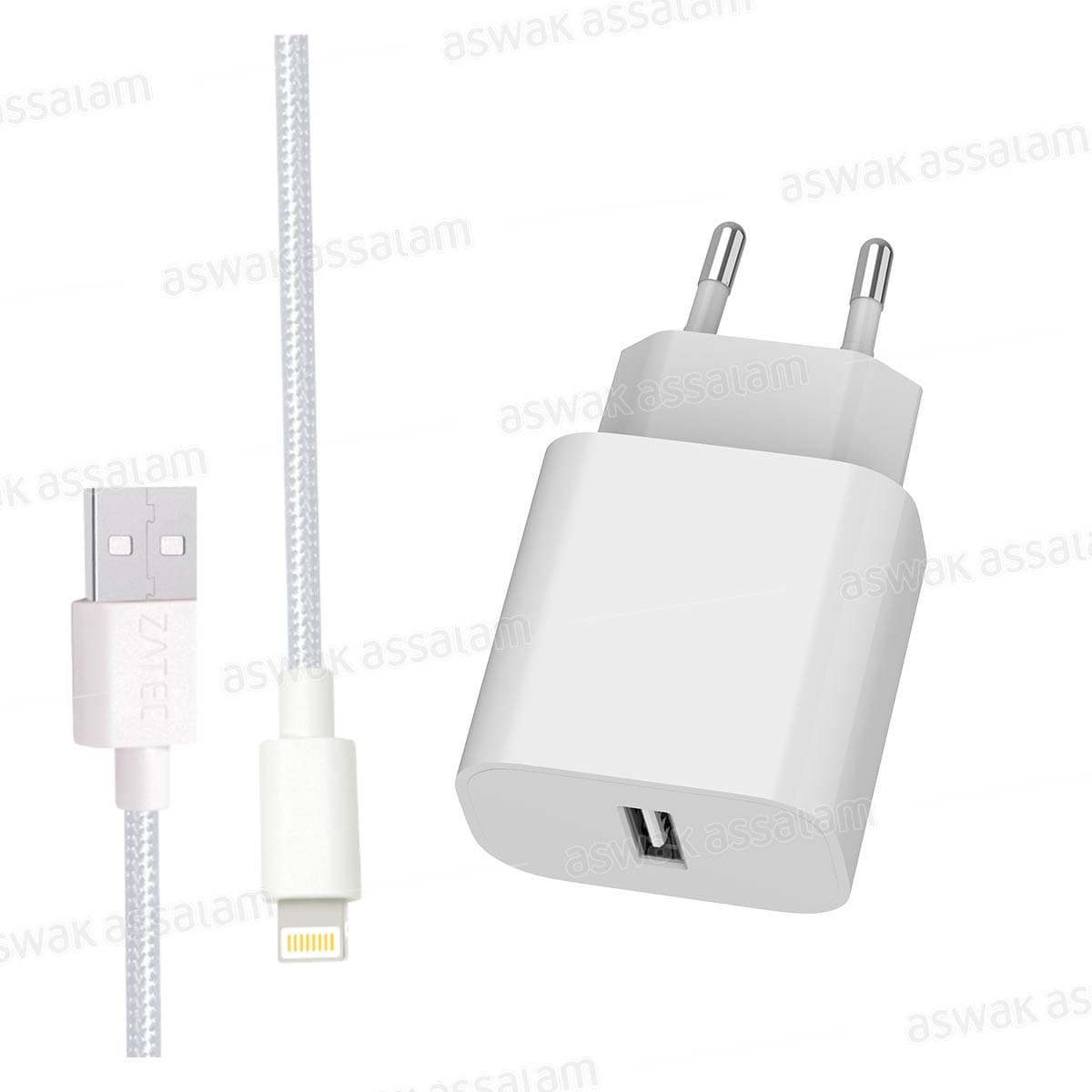 Chargeur Power Plus 27 + Cable Lightning Zatec
