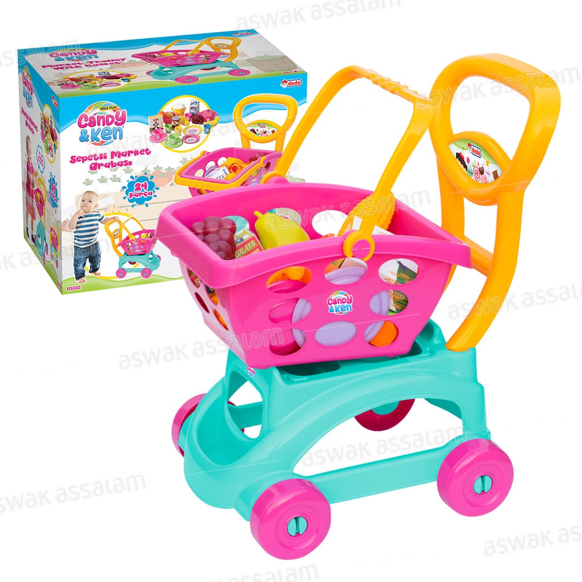 Chariot de Courses Avec Accessoires pour Enfant
