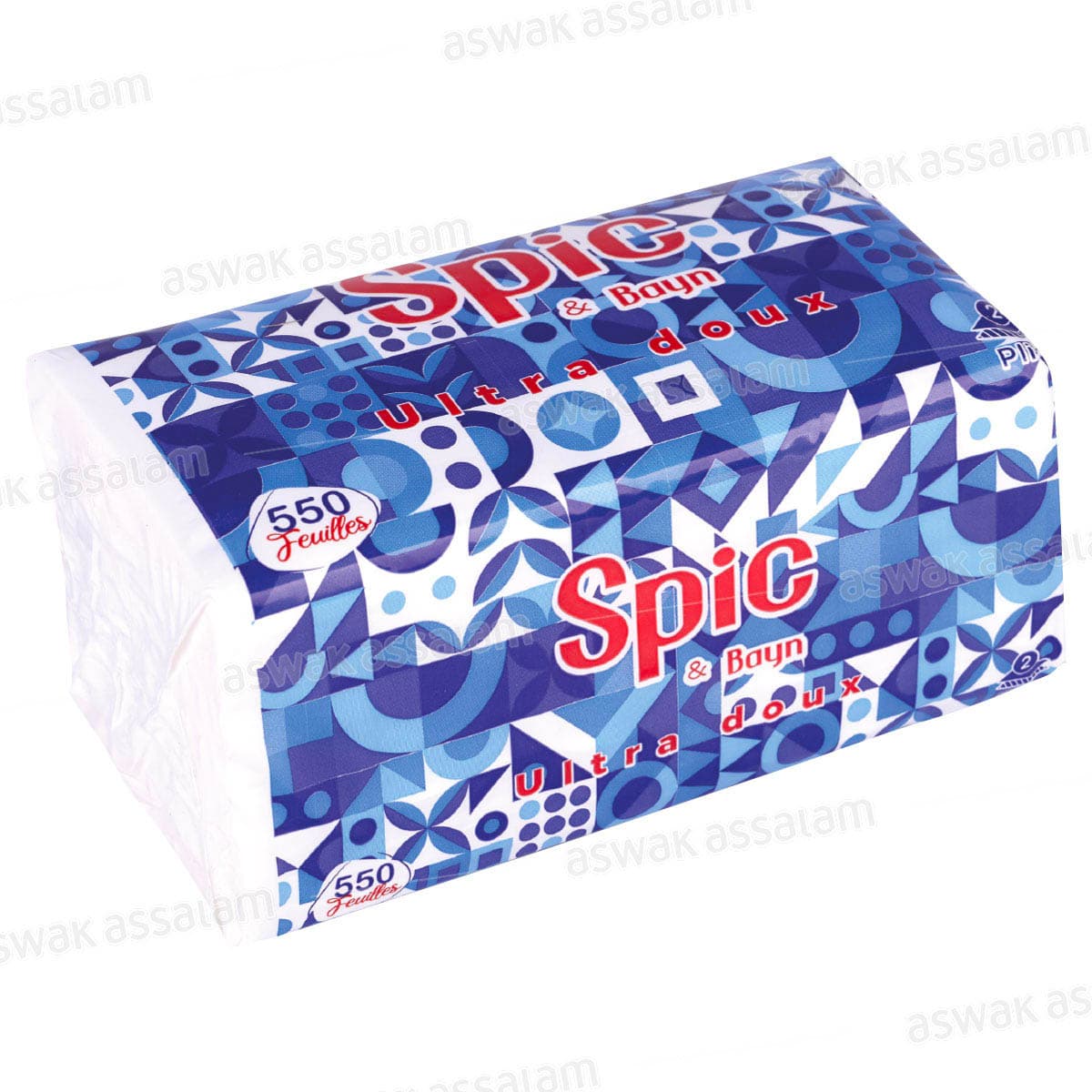 Papier Mouchoir 2 Plis 550 Feuilles Spic Bayn