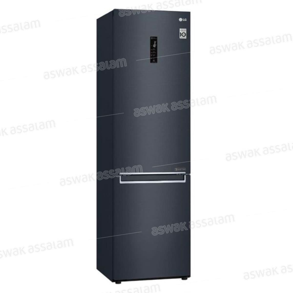 Refrigerateur Combine 357l No Frost A++ Noir Gr-B479nqdm Lg