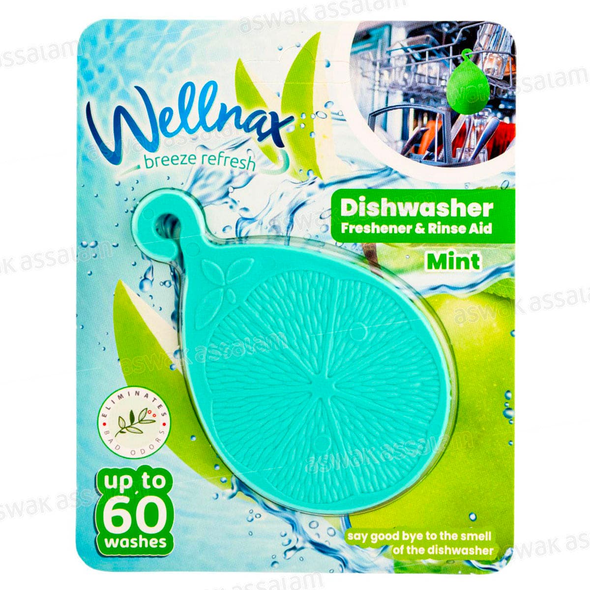 Desodorisant Parfum Menthe pour Lave-Vaisselle Wellnax