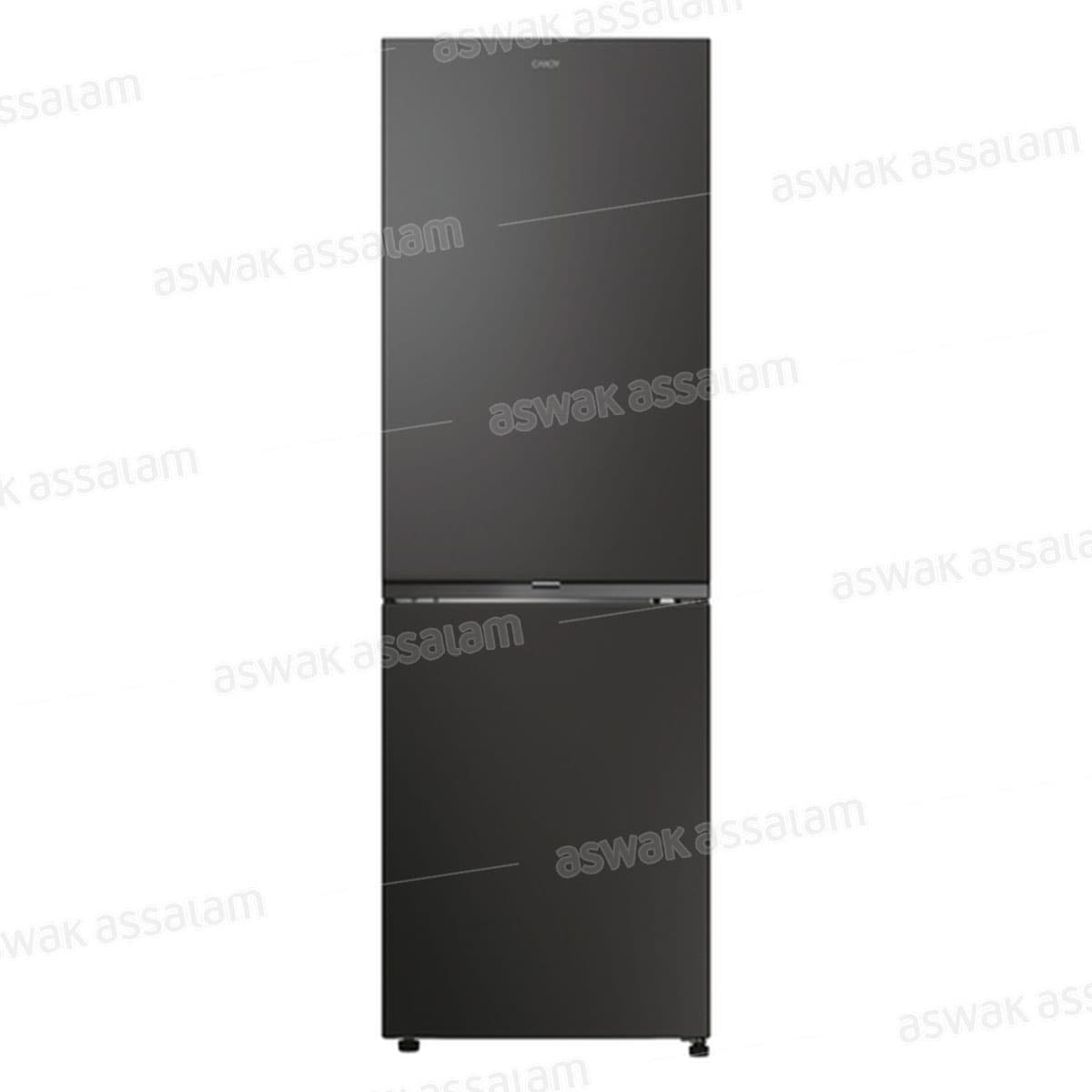 Refrigerateur Combine 355l No Frost Noir Ecn2cqteb186/Cncq2t618ebma Candy