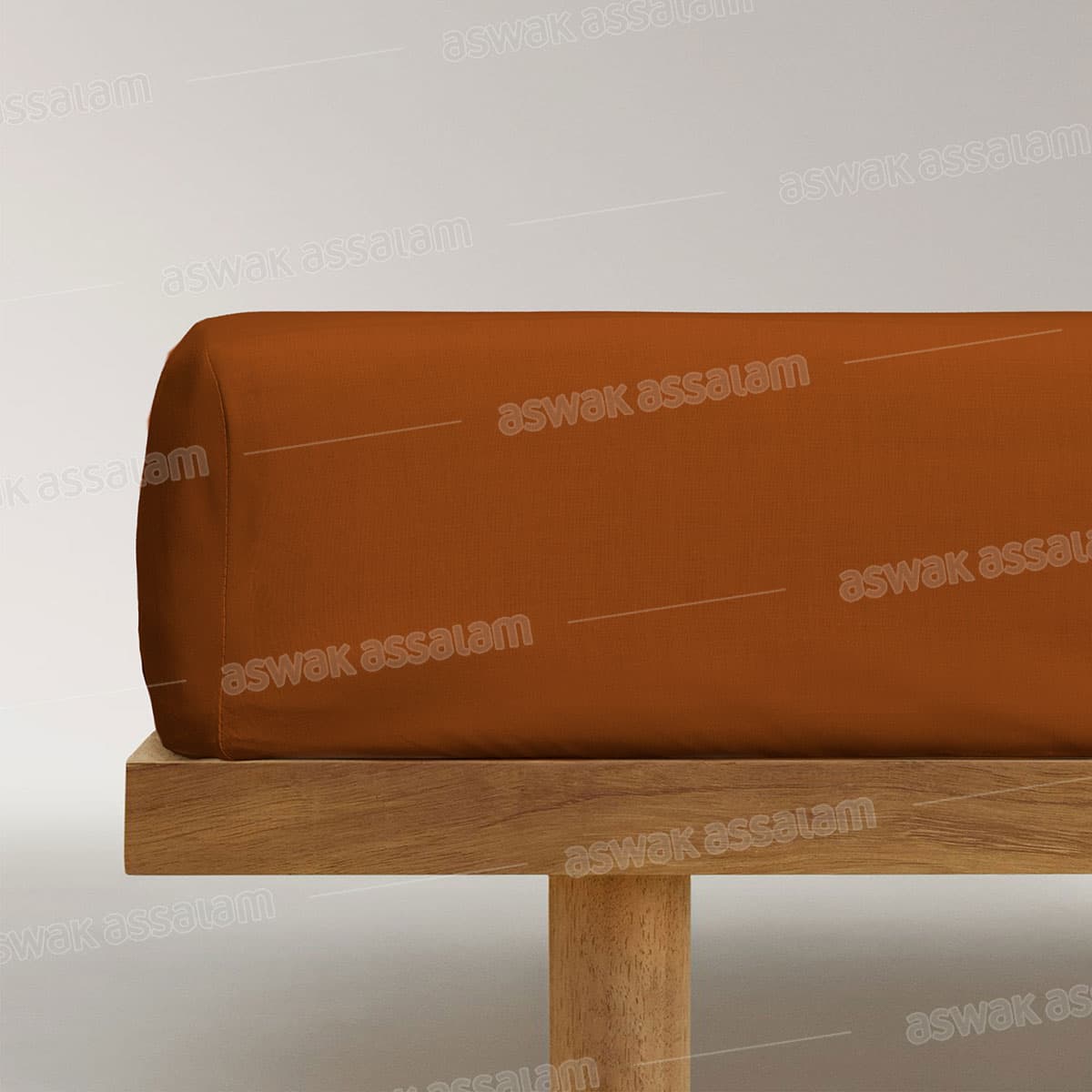 Drap-Housse Marron 90x200cm