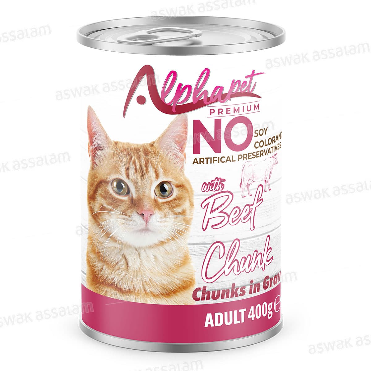 Bouchees Boeuf pour Chat Adulte 400g Alphapet