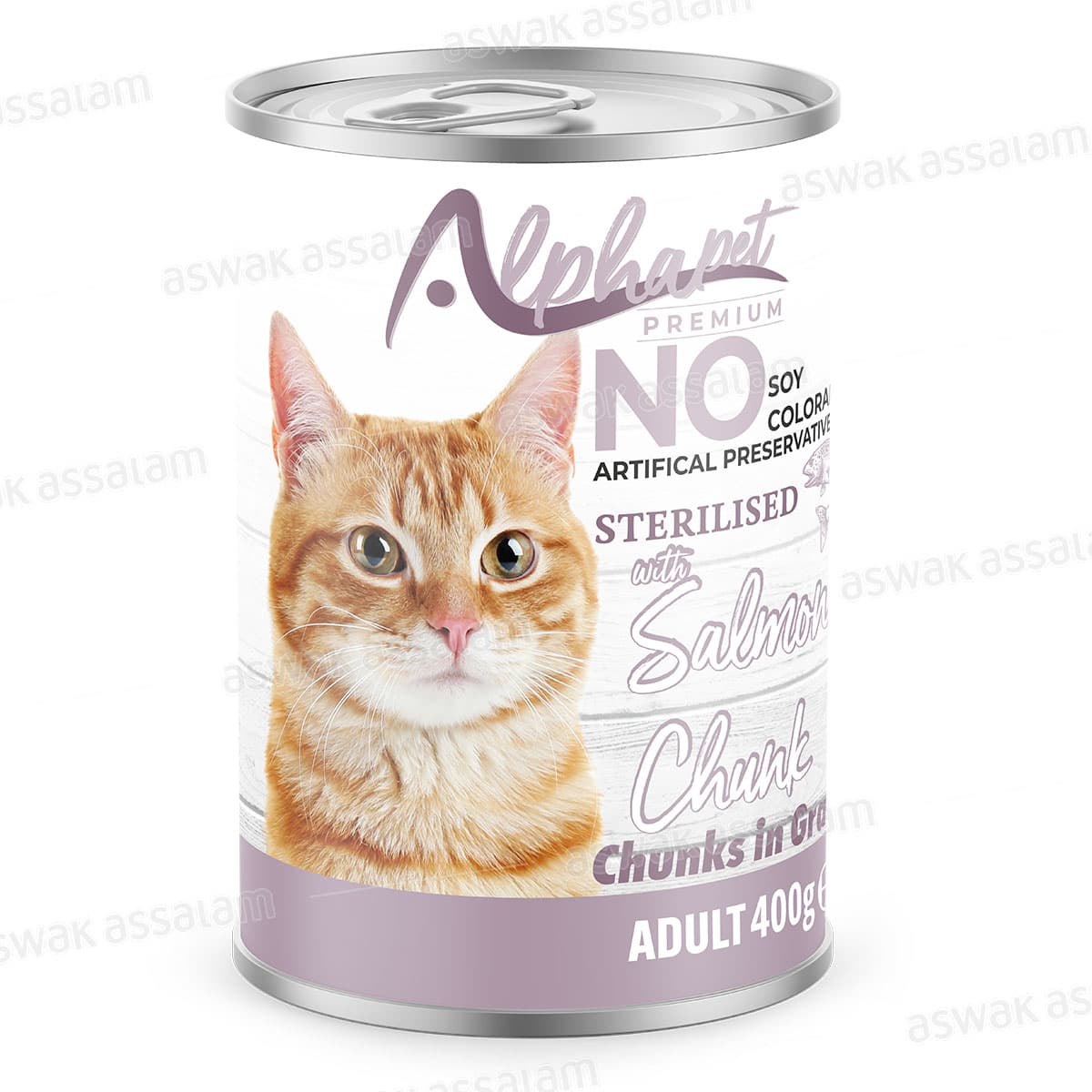 Bouchees Saumon pour Chat Sterilise 400g Alphapet