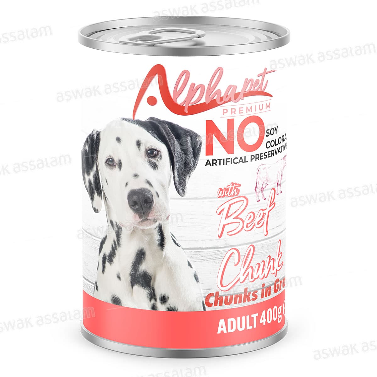 Bouchees Boeuf pour Chien Adulte 400g Alphapet