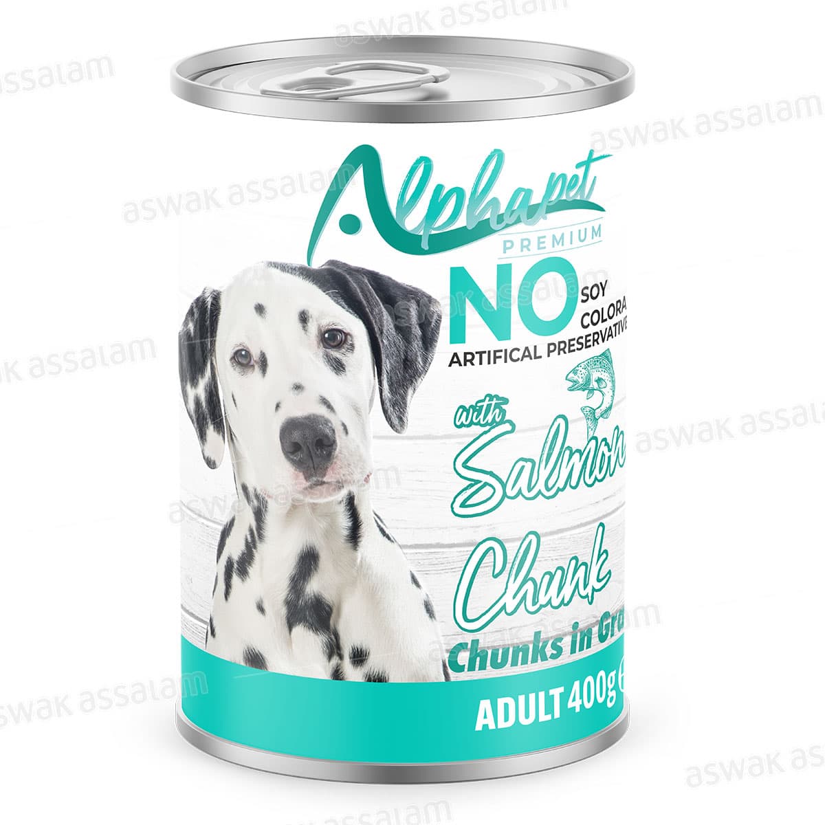 Bouchees Saumon pour Chien Adulte 400g Alphapet