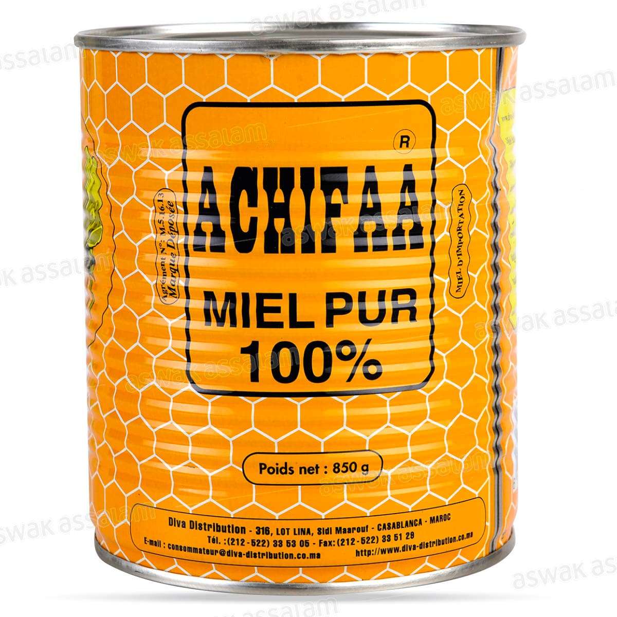 Miel Pur Multifleurs Boite Metallique 850g Achifaa