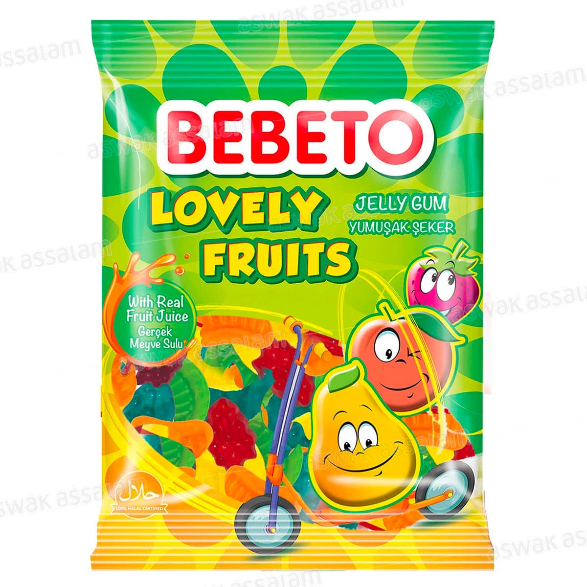 Gommes Lovely Fruits 100g Bebeto