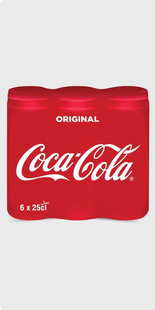Pack 6 canettes boissons gazeuses 25cl – COCA-COLA