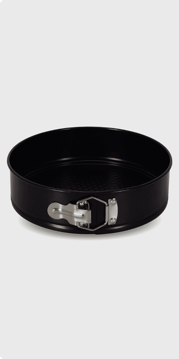 Moule à pâtisserie en carbon steel avec charnière rond 26cm ou carré 28cm