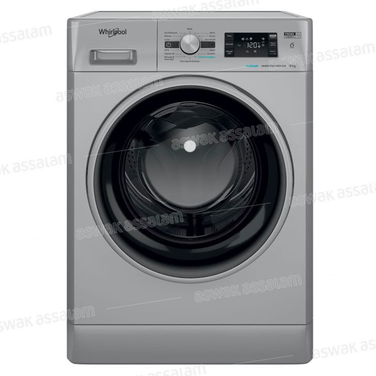 Machine A Laver 8kg 1200 Tours Silver Ffwb 8248 Sbs Whirlpool