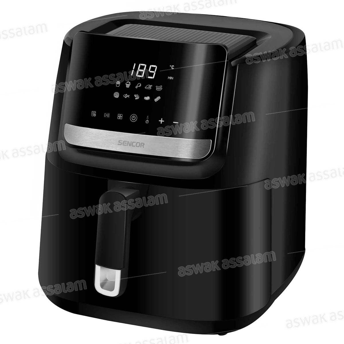 Friteuse Air Fryer 6,5l 1600w Digital Sfr 6550bk Sencor
