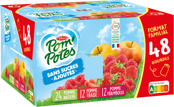 Gourdes de Compotes Sans Sucres Ajoutés Pom'potes