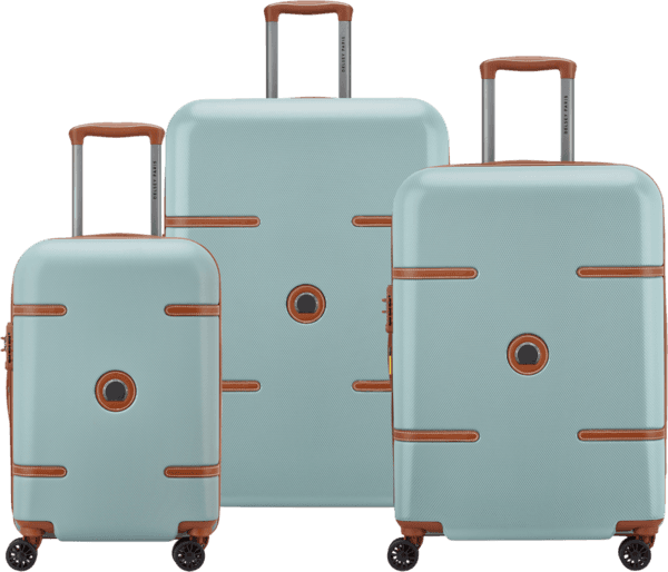Valise Rigide Delsey Odette 55 Cm Bleu ou Blanc