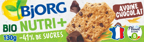 Biscuits à L' Avoine et Chocolat Bio Bjorg