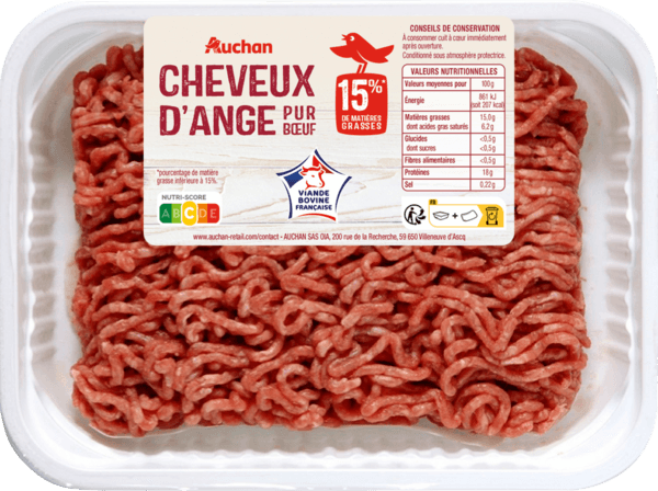 Viande Hachée Pur Bœuf Auchan