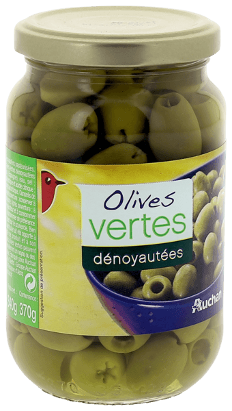 Olives Vertes Dénoyautées Auchan