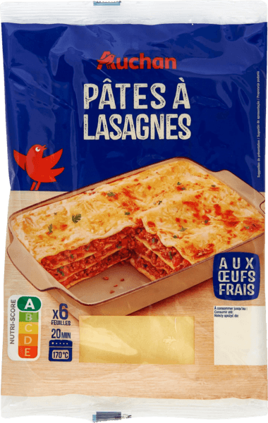 Pâtes à Lasagnes Auchan