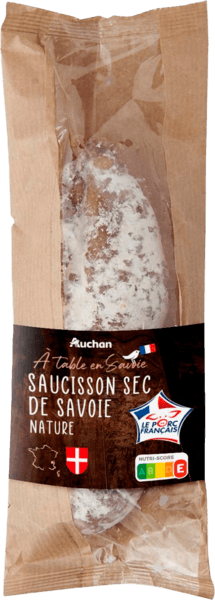 Saucisson Sec de Savoie Auchan à Table en France