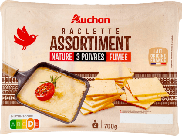 Assortiment Fromage à Raclette Auchan