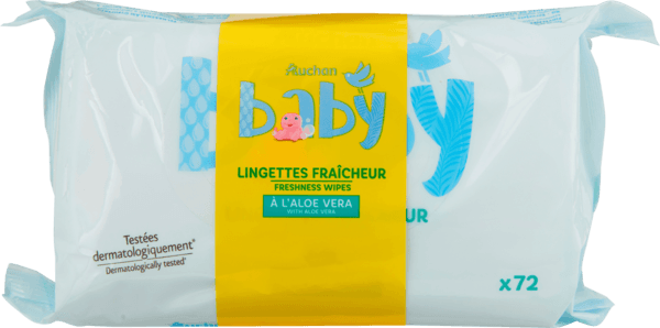 Lingettes Fraicheur Auchan Baby
