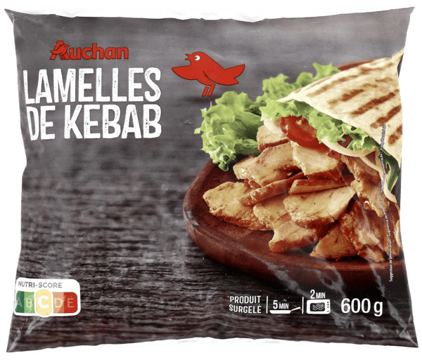Lamelles de Kebab Surgelées Auchan