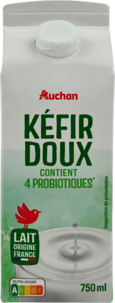 Lait Frais Fermenté Kéfir Doux Auchan